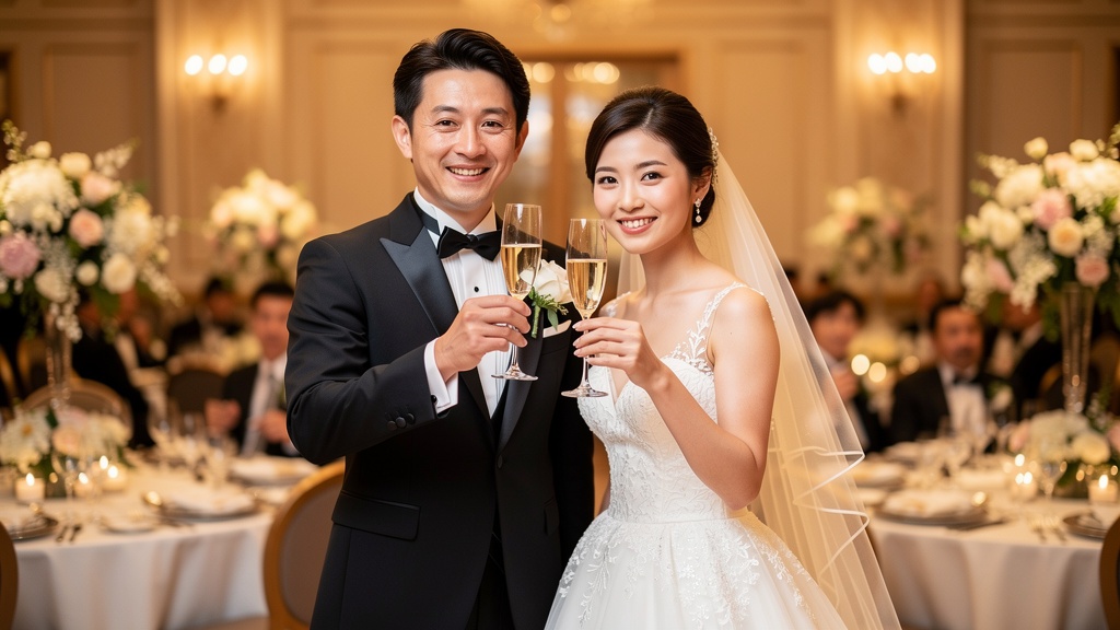 結婚式の乾杯